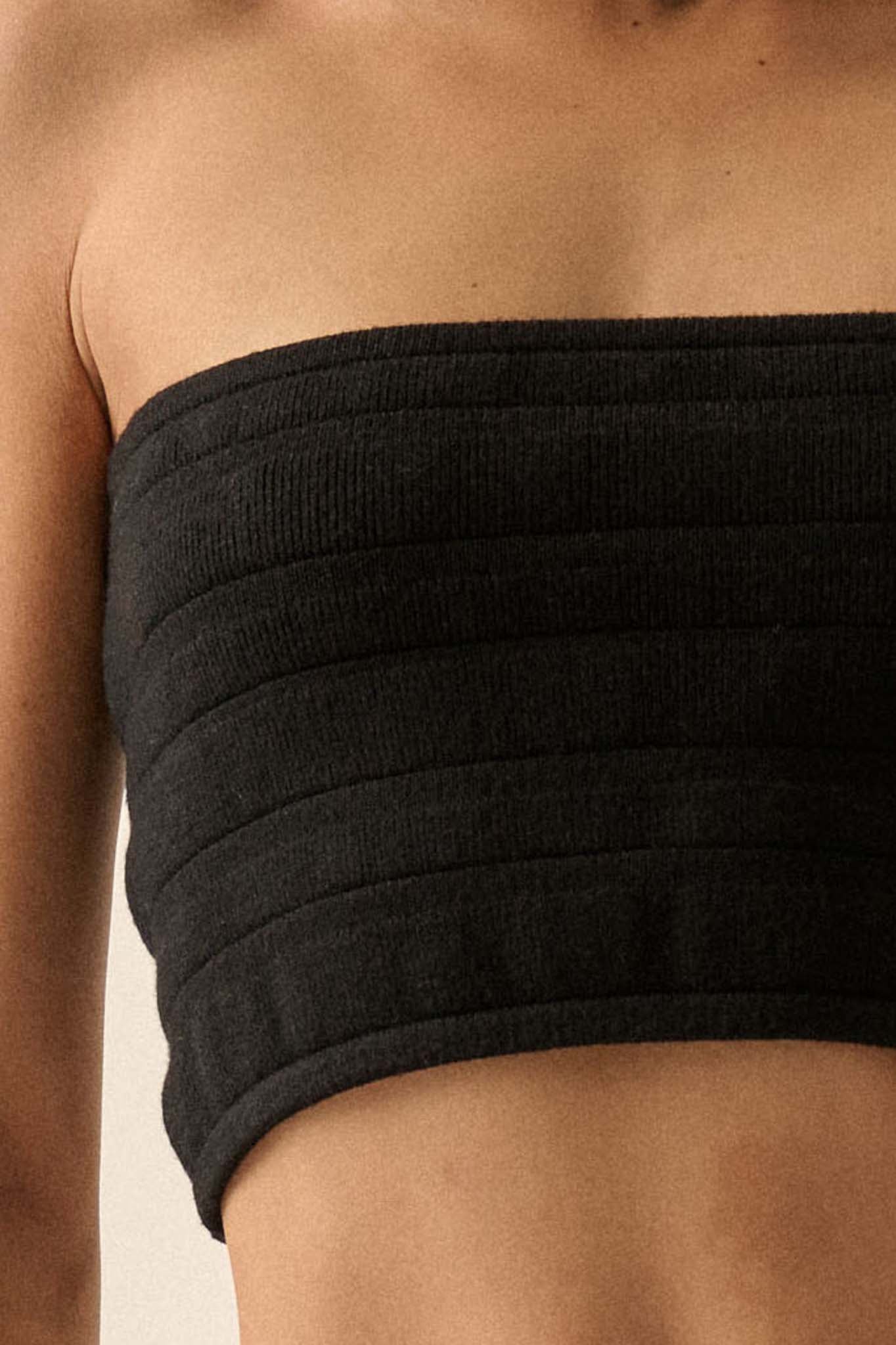 Totally Tubular Ribbed Knit Tube Top - ShopPromesa