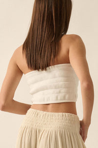 Totally Tubular Ribbed Knit Tube Top - ShopPromesa