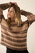 Knitty Gritty Striped Crochet Knit Sweater