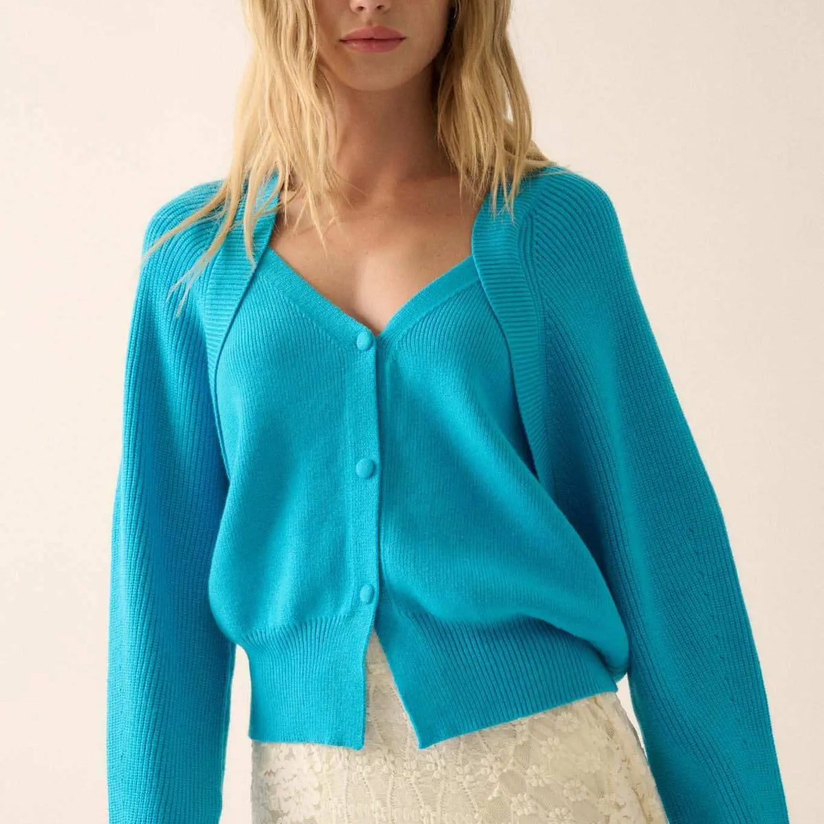 トップス ORIMI SPECIAL CARDIGAN GTC0706-FRENCH_BLUE-