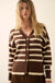 Taking Notes Striped Button-Front Cardigan - ShopPromesa