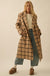 Check Please Double-Breasted Plaid Overcoat