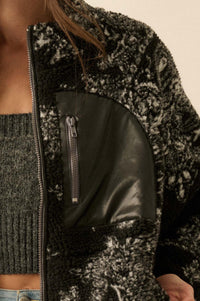 Chasing Dreams Paisley-Print Fleece Zip-Up Jacket - ShopPromesa