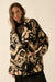 High Plains Geometric-Print Fleece Lapel Jacket - ShopPromesa