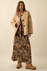 Tibetan Trail Sherpa Fleece Toggle Jacket - ShopPromesa