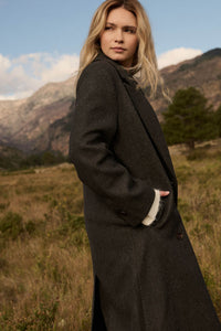 Long Goodbye Double-Breasted Felt Overcoat - ShopPromesa