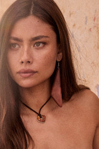 Beachwood Large Wood Triangle Dangle Earrings - ShopPromesa