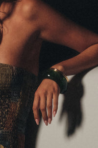 Bernardino Marble Resin Wavy Bangle Bracelet - ShopPromesa
