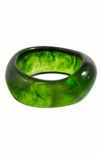 Bernardino Marble Resin Wavy Bangle Bracelet - ShopPromesa