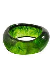 Bernardino Marble Resin Wavy Bangle Bracelet - ShopPromesa