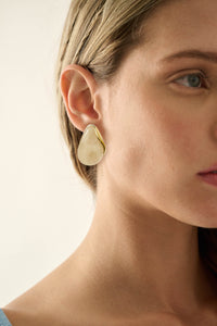 Sausalito Marble Resin Teardrop Earrings - ShopPromesa