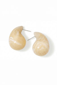 Deronda Marble Resin Teardrop Earrings - ShopPromesa
