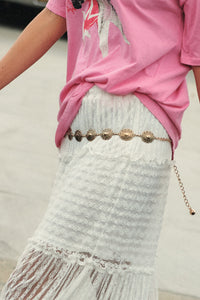 Lancaster Ornate Gold Concho Chain Belt - ShopPromesa