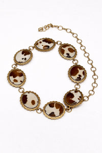 Vasquez Western Cowhide Concho Chain Belt - ShopPromesa