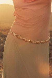 Morro Bay Gold Fish Link Chain Belt - ShopPromesa