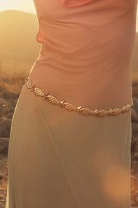 Morro Bay Gold Fish Link Chain Belt - ShopPromesa