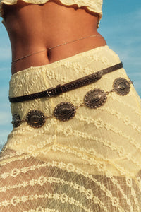 Eldorado Ornate Gold Concho Chain Belt - ShopPromesa