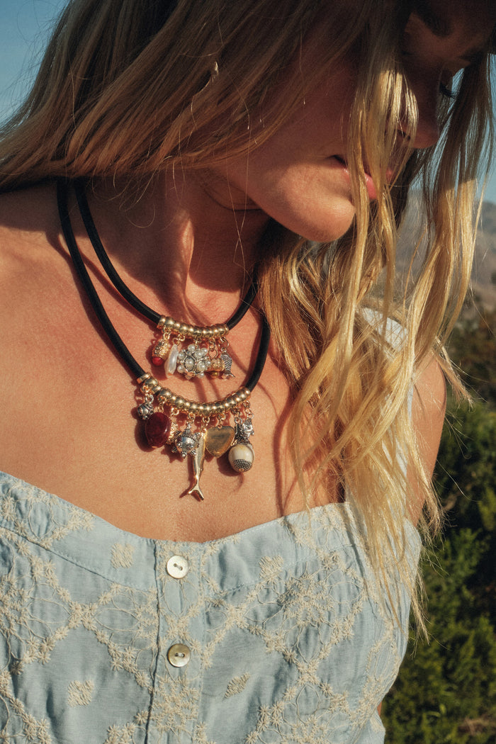 Catalina Sea Charms Layered Cord Necklace Set - ShopPromesa