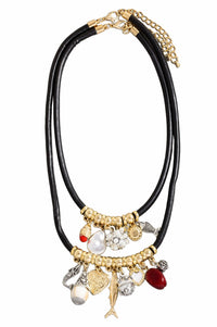 Catalina Sea Charms Layered Cord Necklace Set - ShopPromesa