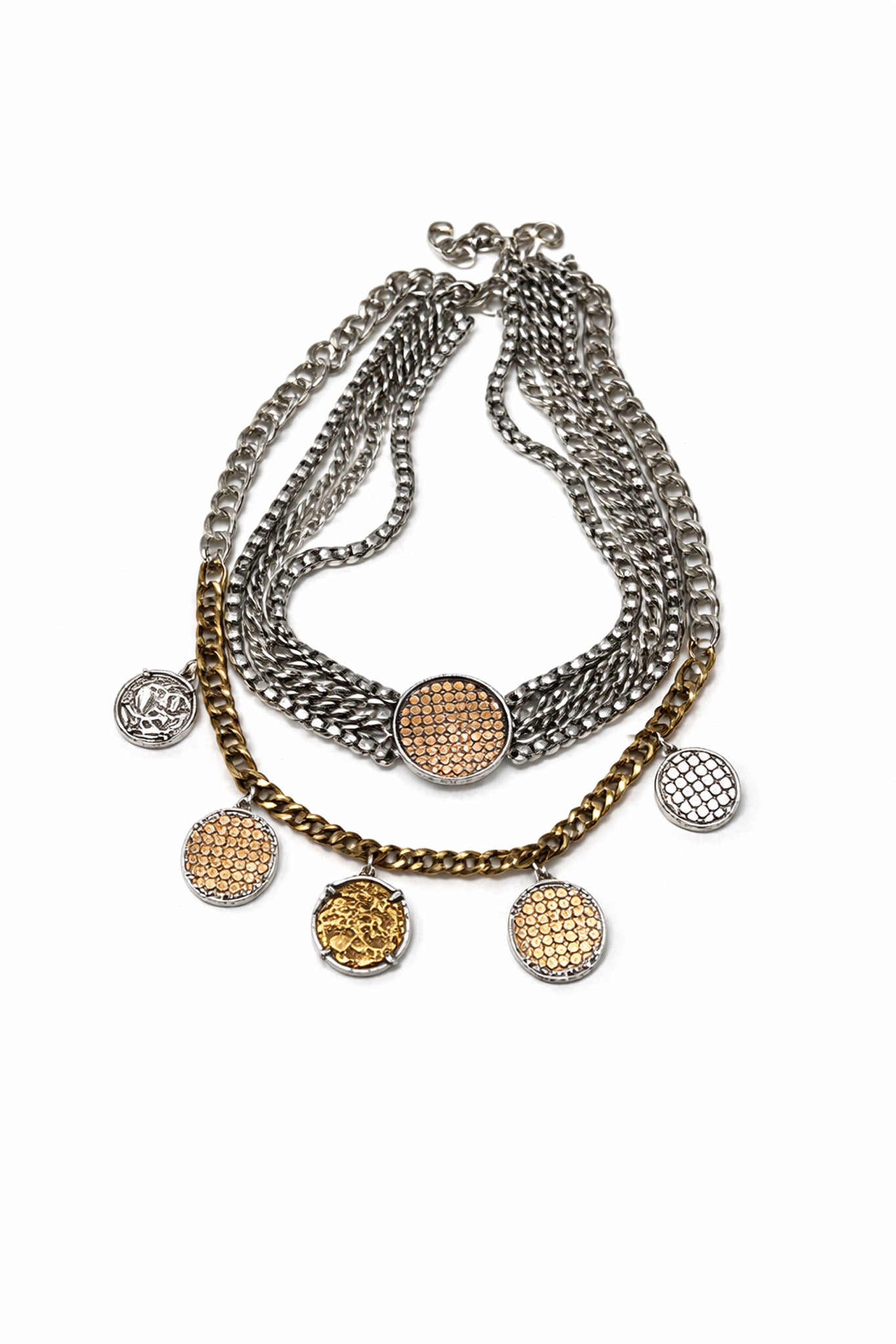 Larkspur Choker and Coin Charm Necklace Set - ShopPromesa