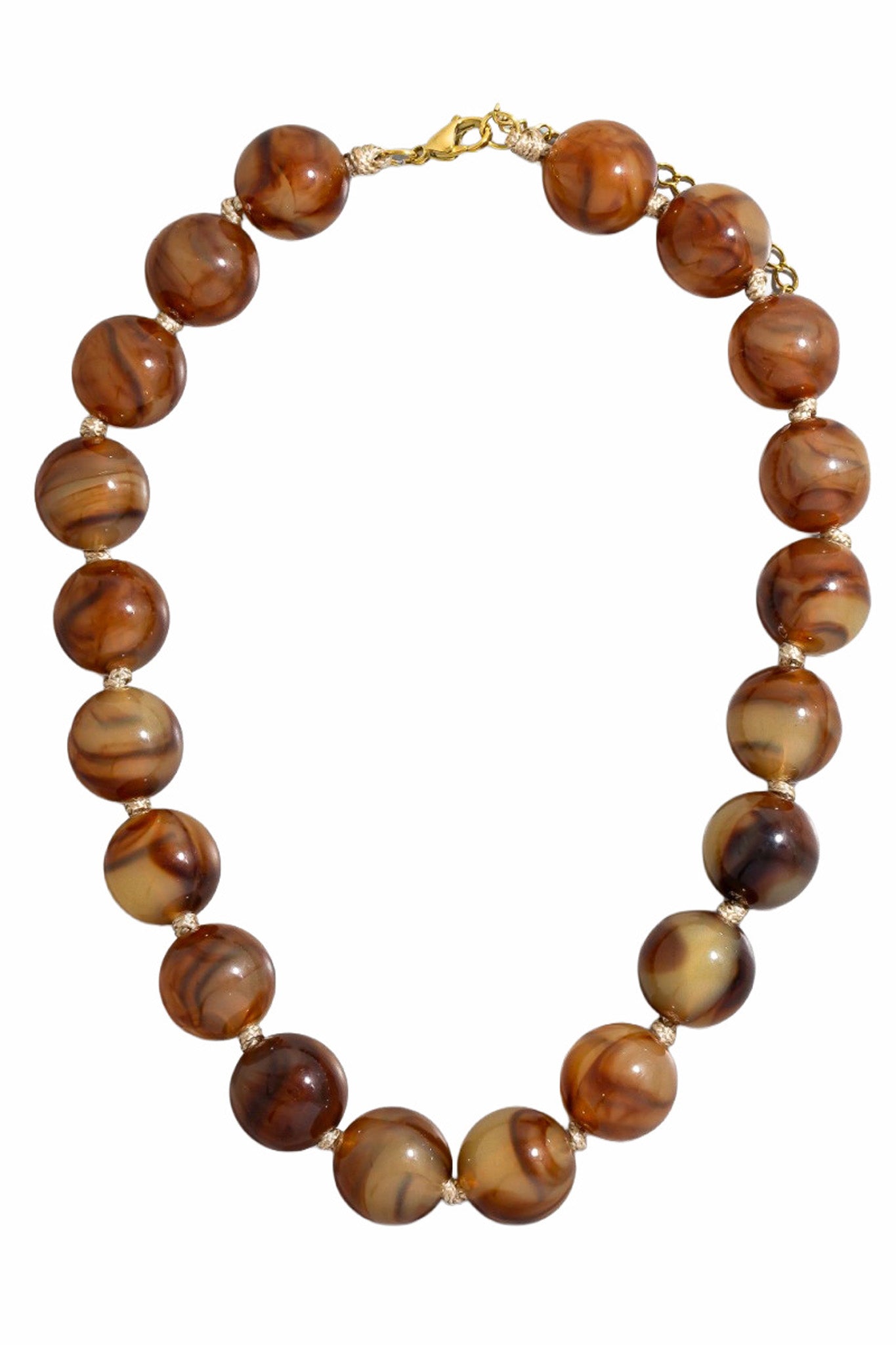 La Jolla Marble Resin Chunky Bead Necklace - ShopPromesa