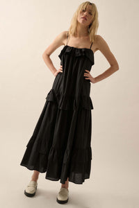 Through the Valley Tiered Ruffle Maxi Dress - ShopPromesa