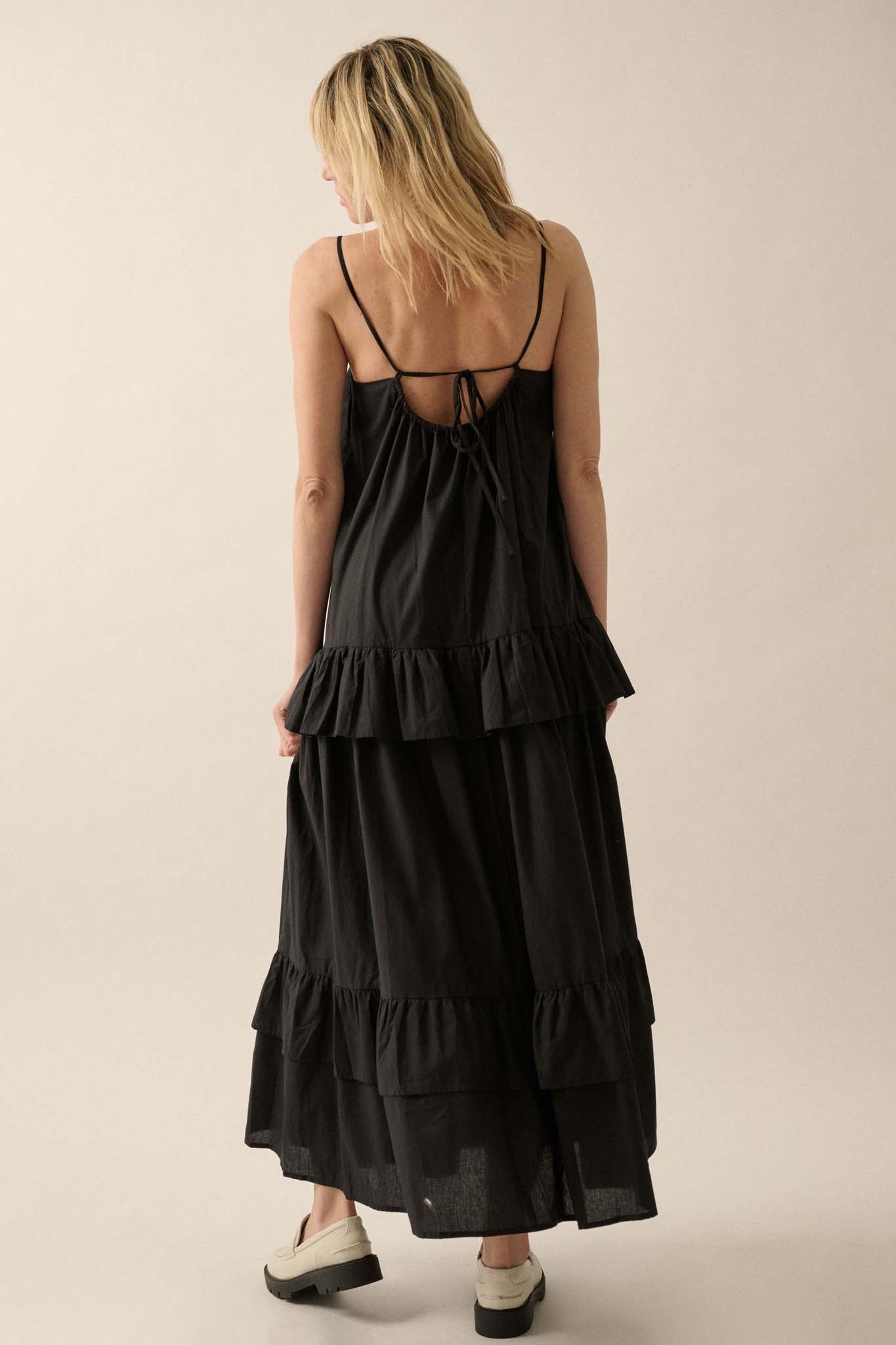 Through the Valley Tiered Ruffle Maxi Dress - ShopPromesa