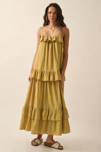 Through the Valley Tiered Ruffle Maxi Dress - ShopPromesa