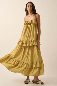 Through the Valley Tiered Ruffle Maxi Dress - ShopPromesa