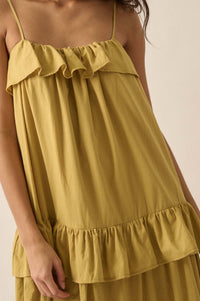 Through the Valley Tiered Ruffle Maxi Dress - ShopPromesa