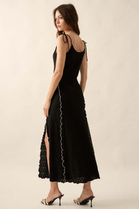 Beautiful Feeling Textured Knit Cami Maxi Dress - ShopPromesa