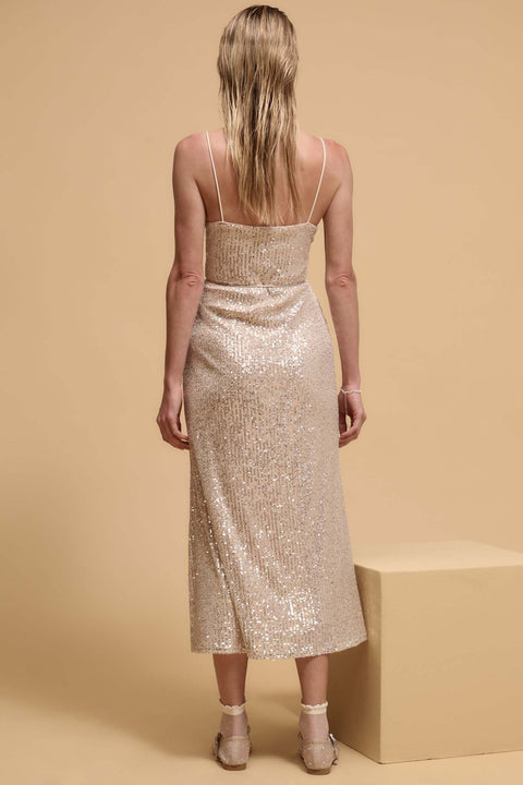 All That Glitters Sequin Midi Slip Dress - ShopPromesa