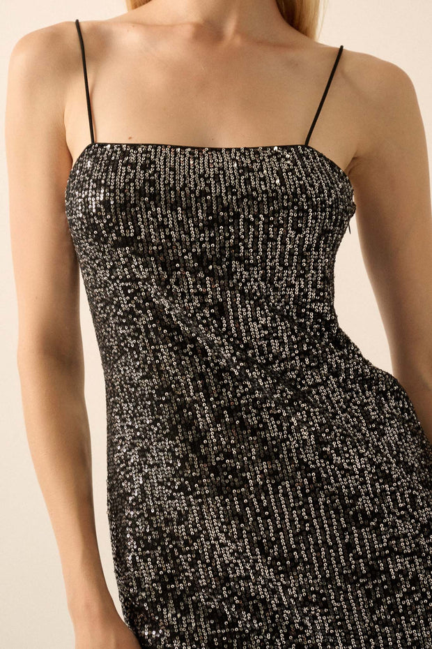 All That Glitters Sequin Midi Slip Dress - ShopPromesa