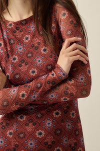 Hidden Jewel Floral Mesh Drop-Waist Maxi Dress - ShopPromesa