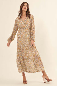 Cherished Blooms Floral Chiffon Prairie Dress - ShopPromesa