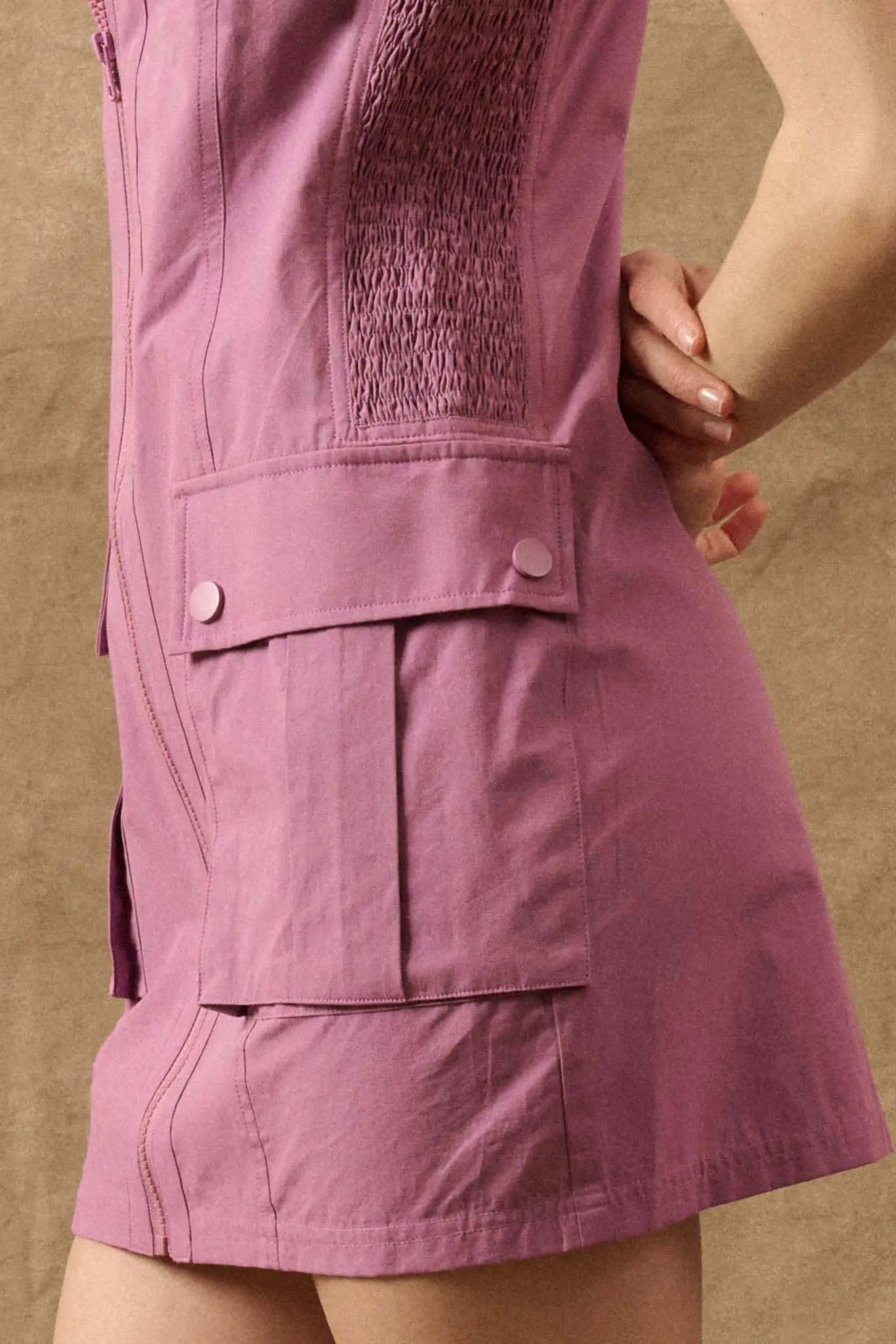 pink cargo dress Pink Tank Midi Dress Medium