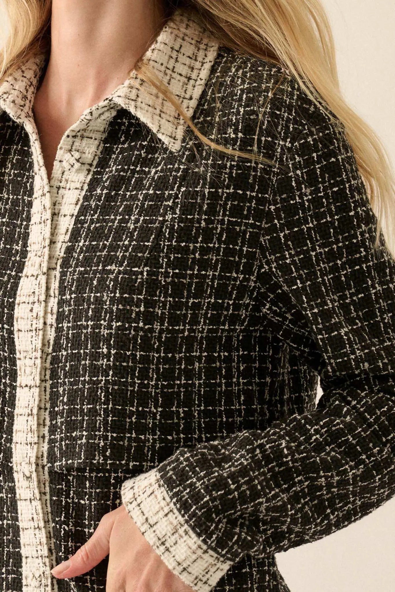 Call Me Coco Tweed Layered-Look Suit Dress - ShopPromesa