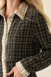 Call Me Coco Tweed Layered-Look Suit Dress - ShopPromesa