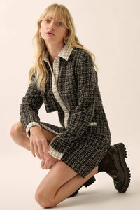 Call Me Coco Tweed Layered-Look Suit Dress - ShopPromesa