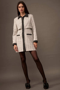 Call Me Coco Tweed Layered-Look Suit Dress - ShopPromesa