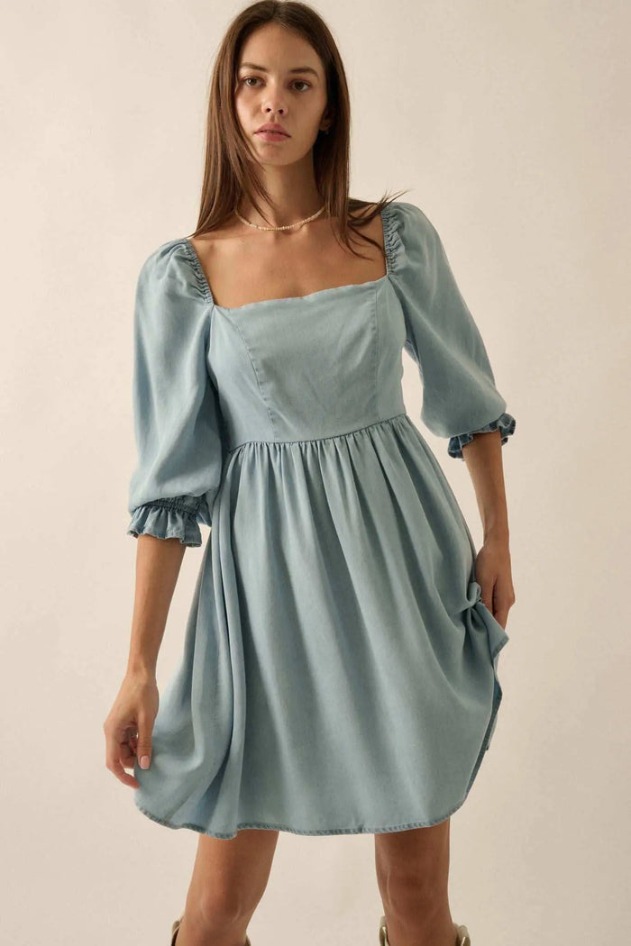 light blue peasant dress Lola Embroidered in Sky Livy&Kate Clothing helping you become the center of attention at parties and costume events. Vintage 1970's "Gunne Sax" Baby