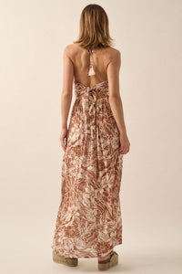 Tropical Tango Floral-Print Halter Maxi Dress - ShopPromesa