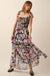 Bursting Blooms Smocked Floral Chiffon Maxi Dress - ShopPromesa