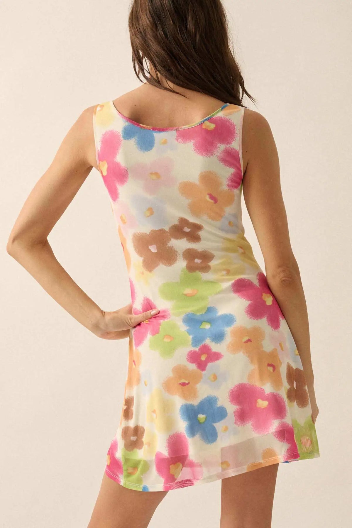 Fungus Flowers Short Sleeve Dress Set – With Headband - Mint