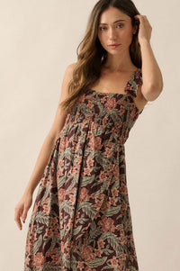 Sultry Season Floral High-Low Tulip Maxi Dress - ShopPromesa