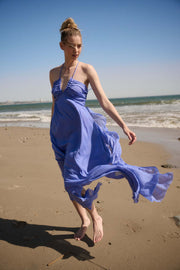 Floating on Air Layered Gauze Halter Maxi Dress - ShopPromesa