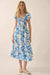 Striking Stems Abstract Floral Ruffle Midi Dress - ShopPromesa