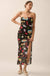 Mambo Italiano Printed Mesh Strapless Maxi Dress - ShopPromesa