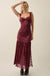 Siren Song Floral Lace Ruched Drop-Waist Maxi Dress - ShopPromesa