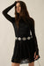 Spellbound Floral Lace Long-Sleeve Flare Mini Dress - ShopPromesa